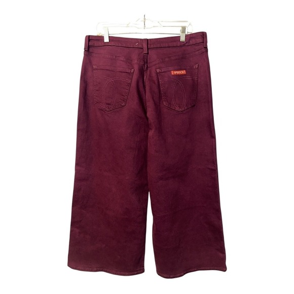 Johnny Was Mademoiselle Purple Wide Leg Jeans, Size 33 - Picture 5 of 10